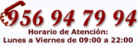 Horario de Atencin: Lunes a Viernes de 09:00 a 20:00 h.